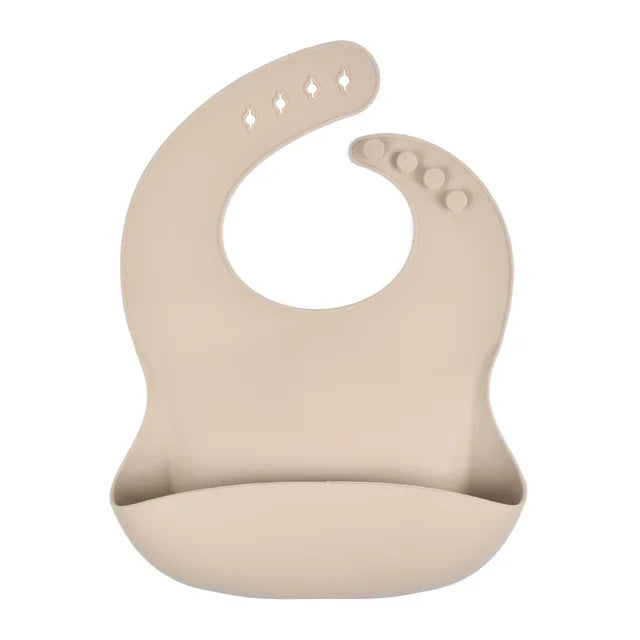 Newborn Baby Feeding Tableware - Waterproof Silicone Bibs for Kids